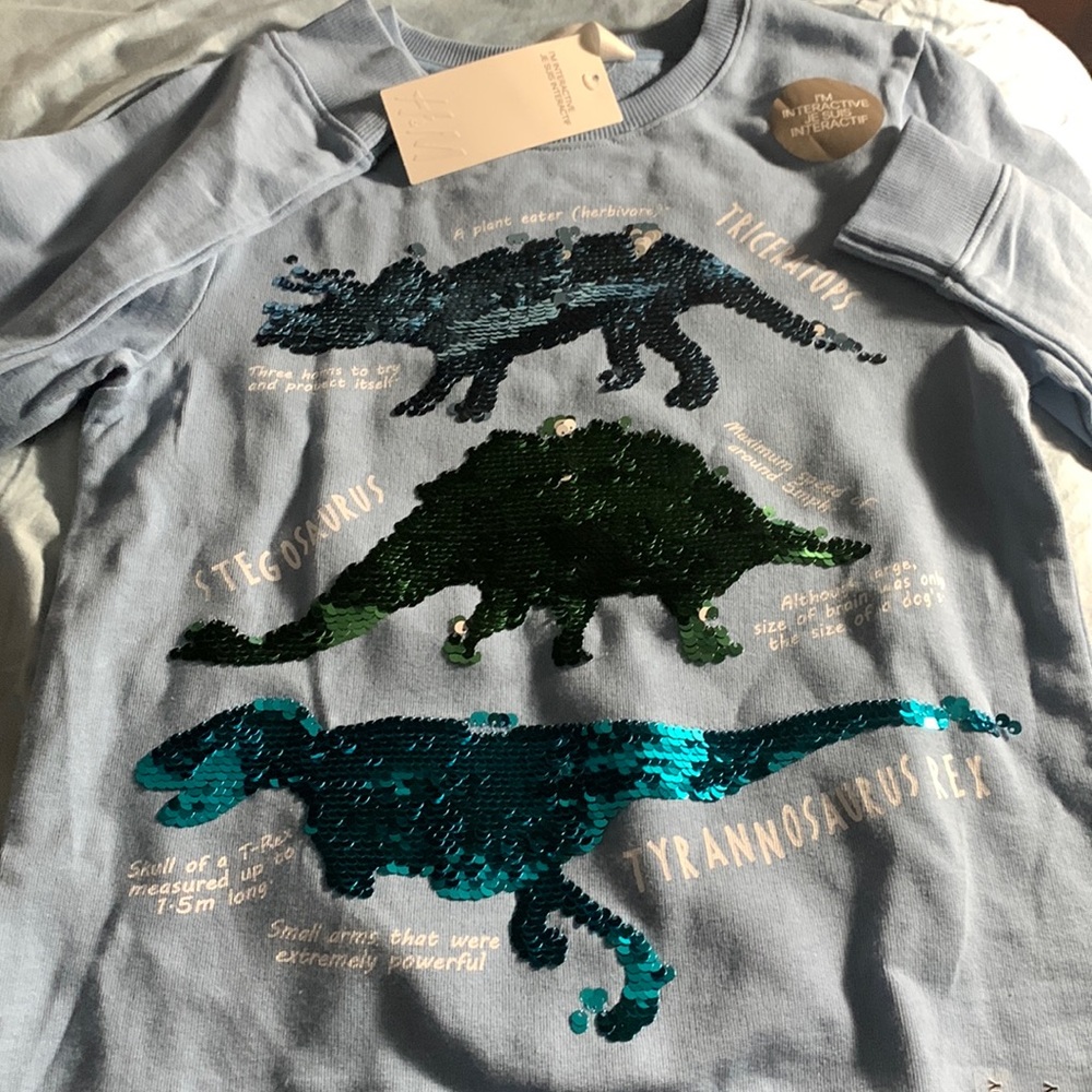 Boys blue crew neck sweater size 8–10y